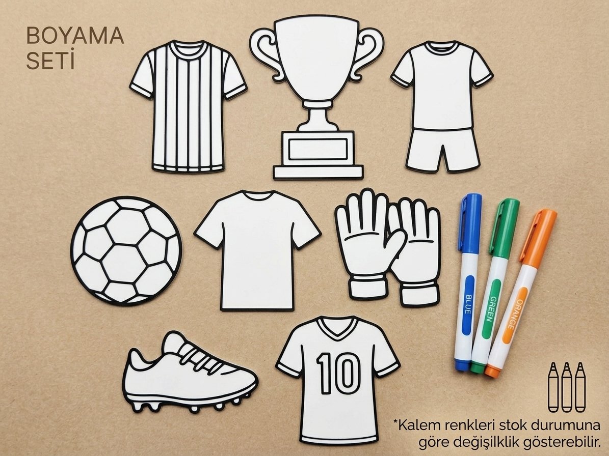 Futbol Tutkunları İçin Eğlenceli ve Yaratıcı Boyama Seti