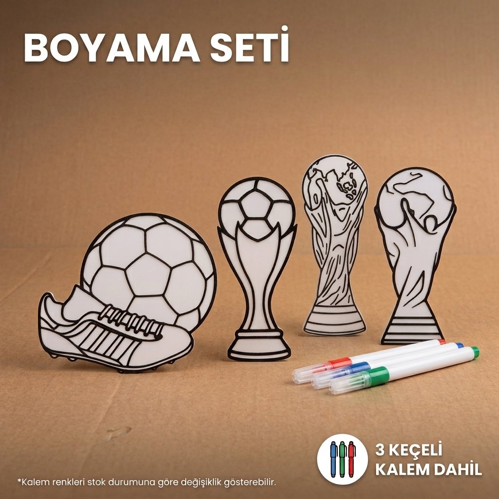 Futbol Temalı Boyama Seti