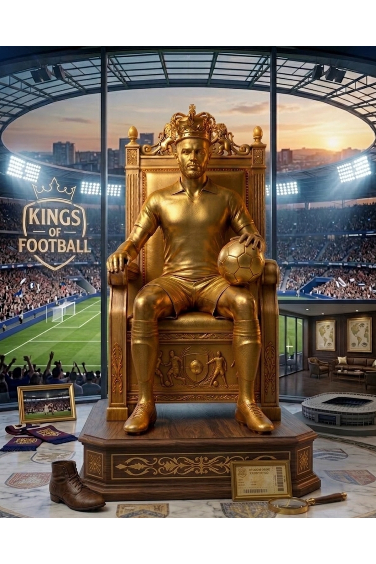 Kings of Football Kral Ricardo Futbolcu Figür