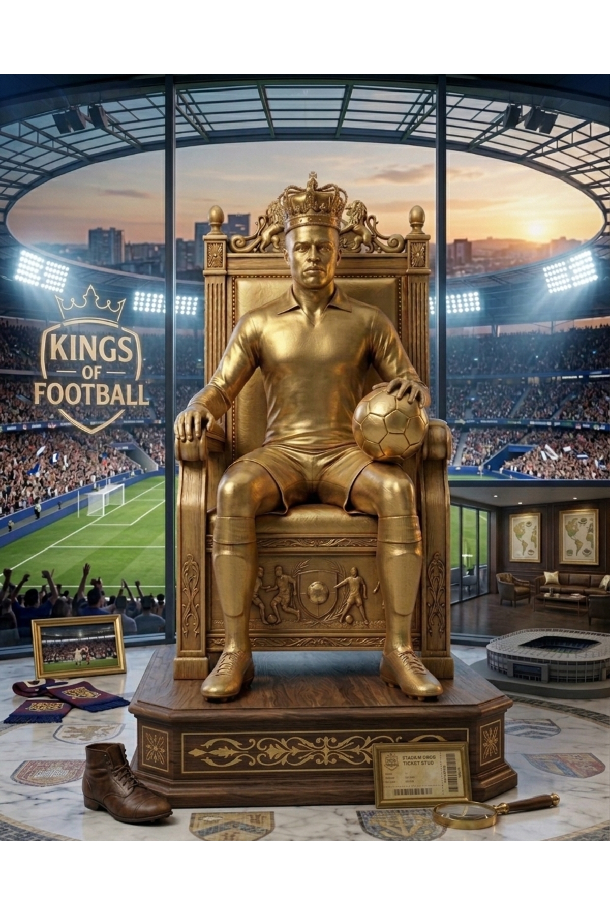 Kings of Football | Kral de Souza Futbolcu Figür